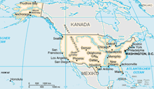 Landkarte U.S.A.