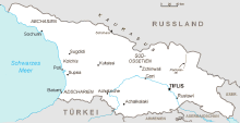 Landkarte Georgien