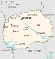Landkarte-Nordmazedonien