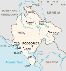 Landkarte-Montenegro